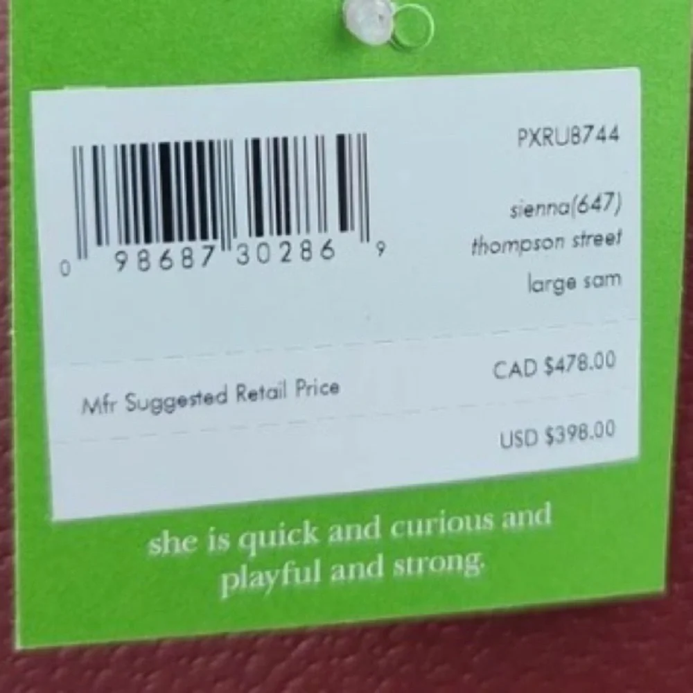KATE SPADE THOMPSON STREET LARGE SAM HANDBAG in SIENNA